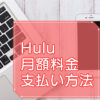 Hulu（フールー）月額料金や支払い方法のキャッチ画像